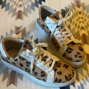 Myra Bag Leopard Print Sneakers with White Accents